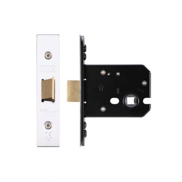 Click Here To Enlarge This Photo Of ZUKF76SS - Zoo Hardware Architectural Heavy Duty Flat latch 76mm (57mm backset) Satin Stainless Steel