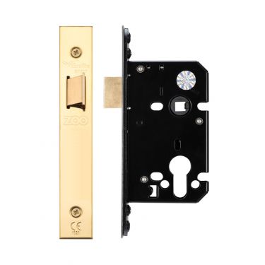 Click Here To Enlarge This Photo Of ZUKU64PVD - Zoo Hardware Architectural Heavy Duty Upright Latch 64mm (45mm backset) PVD Stainless Brass