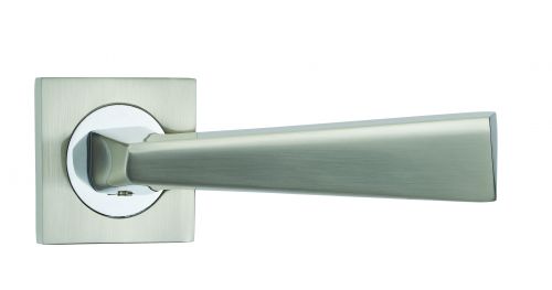 Click Here To Enlarge This Photo Of Fortessa - FDECAN-SNCP - Cannes Lever on a Rose Satin Nickel/Polished Chrome Finish