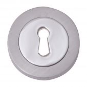 Fortessa - FESC-SC - Round Keyhole Escutcheon Satin Chrome Finish