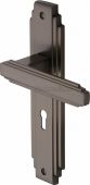 AST5900-MB Heritage Brass Door Handle Lever Lock Astoria Design Matt Bronze Finish