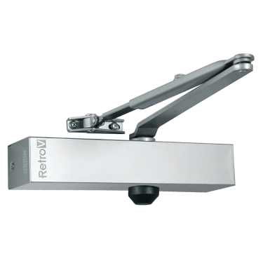 Click Here To Enlarge This Photo Of L27521 - UNION RETRO V Size 3-4 Overhead Door Closer - Silver