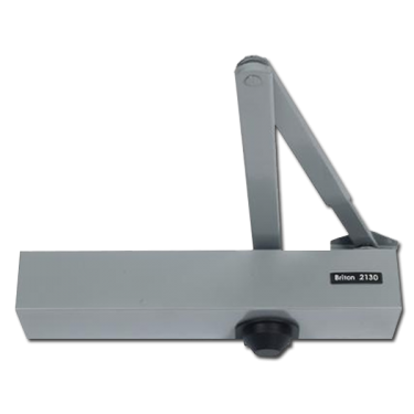 Click Here To Enlarge This Photo Of L9369 - BRITON 2130B Size 2-6 Overhead Door Closer With Backcheck - Silver