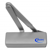AS3050 - ASEC Classic Size 3-4 Overhead Door Closer - Satin Stainless Steel