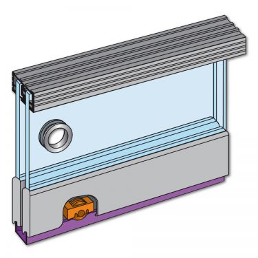 Click Here To Enlarge This Photo Of 1298 - HENDERSON Z12/2 Zenith Double Track Sliding Door Gear (1200mm Max Opening Width)