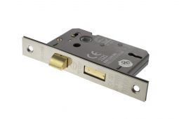 Atlantic - ALKSASH3LK3PN 3 Lever Key Sashlock [CE] 3" - Polished Nickel