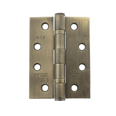 Click Here To Enlarge This Photo Of Atlantic - AH1433MAB Grade 13 Fire Rated Ball Bearing Hinges 4" x 3" x 3mm - Matt Antique Brass