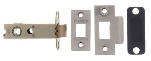Click Here To Enlarge This Photo Of Atlantic - AL3SN Heavy Duty Bolt Through Tubular Mortice Latch 3" - Satin Nickel