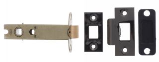 Atlantic - AL4BN Heavy Duty Bolt Through Tubular Mortice Latch 4" - Black Nickel