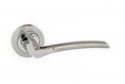 Atlantic - ECO10SCPC Eco 'Swell' Aluminium Lever on Round Rose - Satin/Polished Chrome