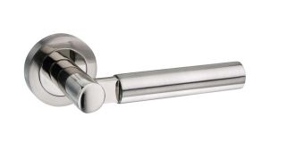Atlantic - M63SNNP Mediterranean 'Palermo' Lever on Round Rose - Satin/Polished Nickel