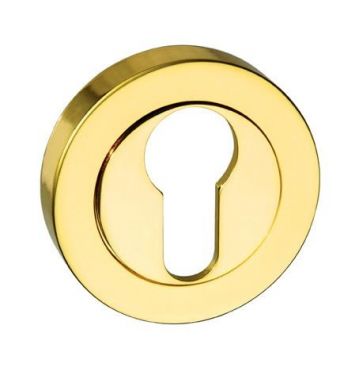 Click Here To Enlarge This Photo Of Atlantic - MESCEBP Mediterranean Euro Escutcheons on Round Rose - Polished Brass