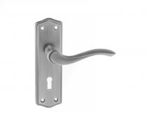 Atlantic - OE178KMBN Old English 'Warwick' Lock Levers on Backplate - Matt Gun Metal