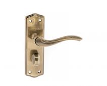 Atlantic - OE178WCAB Old English 'Warwick' WC Levers on Backplate - Antique Brass
