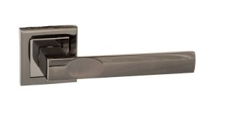 Atlantic - S24SBN STATUS 'Kansas' Lever on Square Rose - Black Nickel