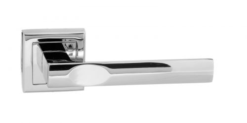 Click Here To Enlarge This Photo Of Atlantic - S24SPC STATUS 'Kansas' Lever on Square Rose - Polished Chrome