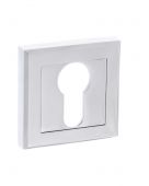 Atlantic - S2ESCESPC STATUS Euro Escutcheons on Square Rose - Polished Chrome