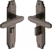 AST5930-MB Heritage Brass Door Handle For Bathroom Astoria Design Matt Bronze Finish