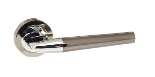 Click Here To Enlarge This Photo Of Atlantic - S37RBNPC STATUS 'Tennessee' Lever on Round Rose - Black Nickel/Polished Chrome