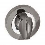 Atlantic - S3WCRBNPC STATUS WC Turn and Release on Round Rose - Black Nickel/Polished Chrome