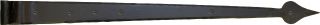 33234 From The Anvil Black 35" Hook & Band T Hinge  - Cranked