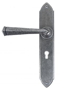 Click Here To Enlarge This Photo Of 33600 From The Anvil Pewter Gothic Lever Lock Set
