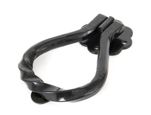 Click Here To Enlarge This Photo Of 33246 From The Anvil Black Pear Shaped Door Knocker