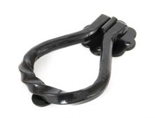 33246 From The Anvil Black Pear Shaped Door Knocker
