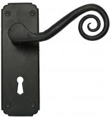 33279 From The Anvil Black Monkeytail Lever Lock Set