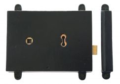 33299 From The Anvil Black Rim Lock & Cast Iron Cover
