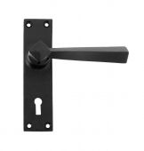 73109 From The Anvil Black Straight Lever Lock Set