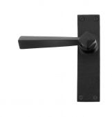 73110 From The Anvil Black Straight Lever Latch Set