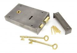 83591 From The Anvil Iron Left Hand Rim Lock - Large
