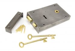 83592 From The Anvil Iron Right Hand Rim Lock - Large