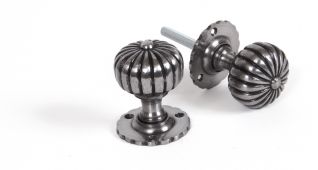 83561 From The Anvil Natural Smooth Flower Mortice Knob Set