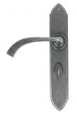 33636 From The Anvil Pewter Gothic Curved Sprung Lever Bathroom Set