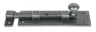 33723 From The Anvil Pewter 6'' Straight Knob Bolt
