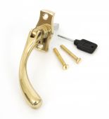 20419R From The Anvil Polished Brass Peardrop Espagnolette - RH