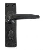 33822 From The Anvil Black Smooth Lever Bathroom Set