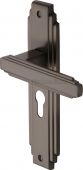 AST5948-MB Heritage Brass Door Handle Euro Profile Astoria Design Matt Bronze Finish