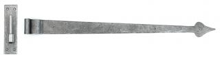 33741 From The Anvil Pewter 35" Hook & Band T Hinge  - Cranked