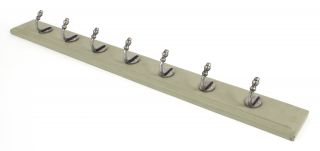 83741 From The Anvil Stable Coat Rack - Natural Smooth & Olive Green