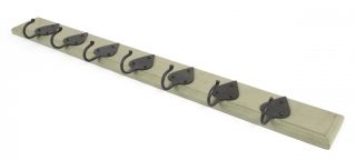 83747 From The Anvil Cottage Coat Rack - Beeswax & Olive Green