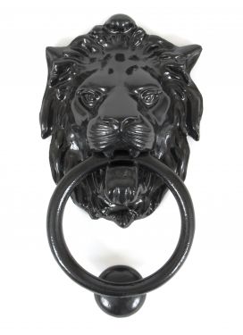Click Here To Enlarge This Photo Of 33018 From The Anvil Lion's Head Door Knocker - Black