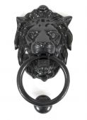33018 From The Anvil Lion's Head Door Knocker - Black