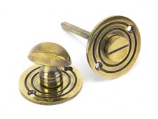 83804 From The Anvil Aged Brass Round Bathroom Thumbturn