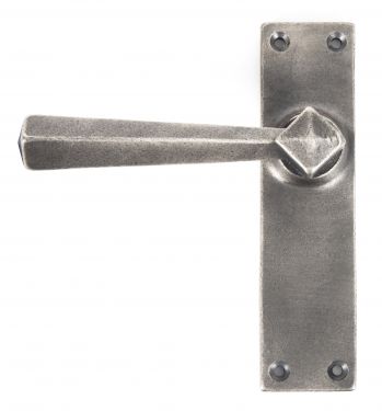 Click Here To Enlarge This Photo Of 73116 From The Anvil Antique Pewter Straight Lever Latch Set