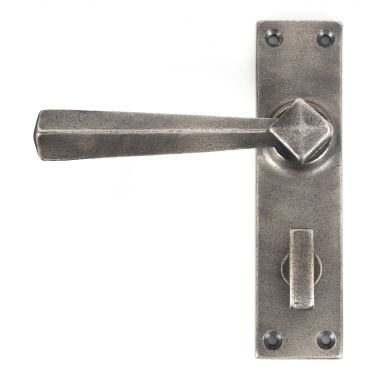 Click Here To Enlarge This Photo Of 73117 From The Anvil Antique Pewter Straight Lever Bathroom Set