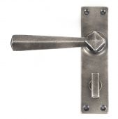 73117 From The Anvil Antique Pewter Straight Lever Bathroom Set