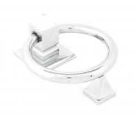 83837 From The Anvil Polished Chrome Ring Door Knocker